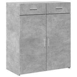Berkfield Home Sideboard Concrete Grey 80x42.5x93 cm Engineered Wood - thumbnail 1