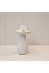 KDMD Medium Cream Ceramic Mushroom with Sand Dots - thumbnail 1