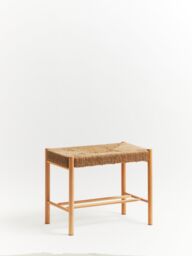 Orsina Durable Natural Rope Weave Small Bench, Solid Wooden Frame Garden Bench For Livingroom, Versatile Bench - thumbnail 4