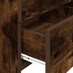 Berkfield Home Bedside Cabinets 2 pcs with 2 Drawers Smoked Oak 40x36.5x62 cm in Brown - thumbnail 9