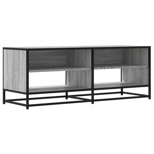 Berkfield Home TV Cabinet Grey Sonoma 120.5x40x46 cm Engineered Wood & Metal - image 1