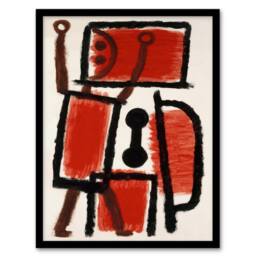 Artery8 Paul Klee Framed Wall Art Print Locksmith Playful Abstract Painting in White - Size: A3 - thumbnail 1
