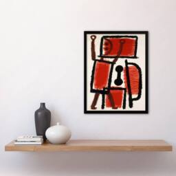 Artery8 Paul Klee Framed Wall Art Print Locksmith Playful Abstract Painting in White - Size: A3 - thumbnail 2