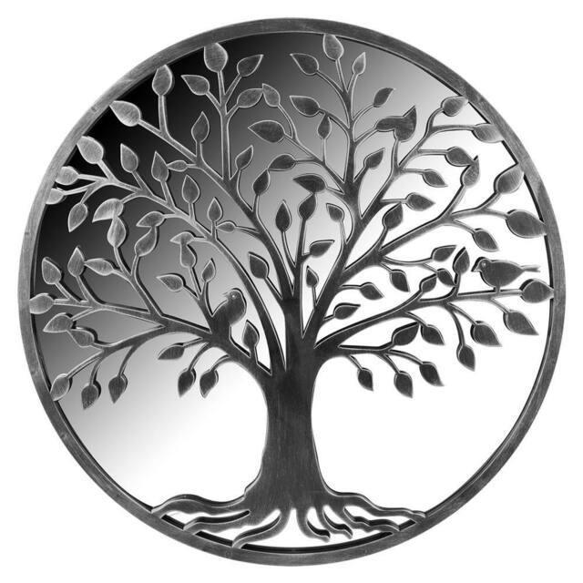 VFM e-Store Mirror for Garden 50cm x 50cm Grey X 1 - Size: 50 cm x 50 cm - image 1