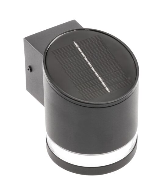CGC Lighting 'Freddie' Black Solar Modern Outdoor Wall Lamp - image 1