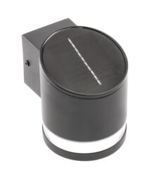 CGC Lighting 'Freddie' Black Solar Modern Outdoor Wall Lamp - thumbnail 1