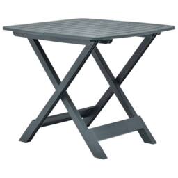Berkfield Home Durable Folding Garden Table Green 79x72x70 cm Plastic - Size: 79 x 72 x 70 cm