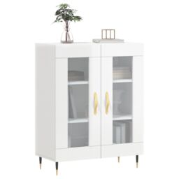 Berkfield Home Sideboard High Gloss White 69.5x34x90 cm Engineered Wood - thumbnail 3