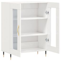 Berkfield Home Sideboard High Gloss White 69.5x34x90 cm Engineered Wood - thumbnail 6