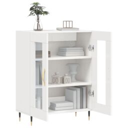 Berkfield Home Sideboard High Gloss White 69.5x34x90 cm Engineered Wood - thumbnail 4