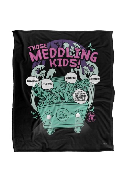 Warner Brothers Scooby Doo Officially Licensed Silky Touch Super Soft Throw Blanket 152 x 127 cm in White - image 1
