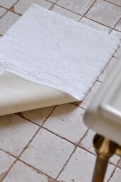 CHRISTY Deep Pile Luxury 100% Cotton 2444GSM Non Slip Bath Rugs in White - thumbnail 2
