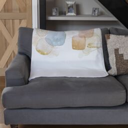 Benjamin Tate Design beige watercolor illustration & elements Designer Blanket in Natural - Size: 120 cm x 150 cm - thumbnail 2