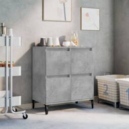 Berkfield Home Sideboard Concrete Grey 60x35x70 cm Engineered Wood - Size: 60 x 35 x 70 cm - thumbnail 2