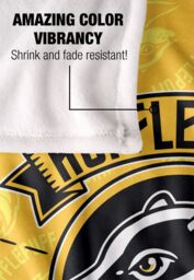 Warner Brothers Harry Potter Hufflepuff Varsity Badge Blanket 152 x 127 cm in White - thumbnail 4