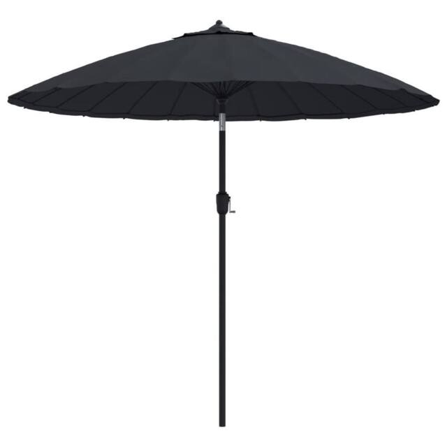 Berkfield Home Outdoor Parasol with Aluminium Pole 270 cm Black - image 1