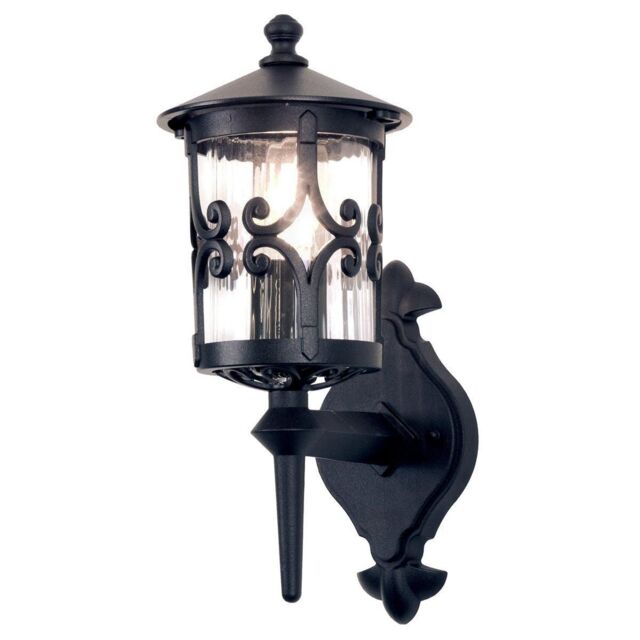 Netlighting Hereford 1 Light Outdoor Wall Lantern Light Black E27 - image 1