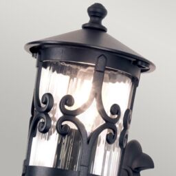 Netlighting Hereford 1 Light Outdoor Wall Lantern Light Black E27 - thumbnail 2