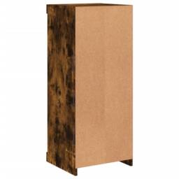 Berkfield Home Sideboard with LED Lights Smoked Oak 41x37x100 cm in Brown - Size: 41 x 37 x 100 cm - thumbnail 8
