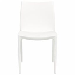 Berkfield Home Garden Chairs 2 pcs White 50x46x80 cm Polypropylene - Size: 50 x 46 x 80 cm - thumbnail 4