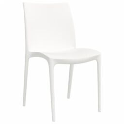 Berkfield Home Garden Chairs 2 pcs White 50x46x80 cm Polypropylene - Size: 50 x 46 x 80 cm - thumbnail 3