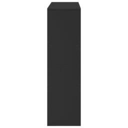 Berkfield Home Book Cabinet/Room Divider Black 100x33x115 cm - Size: 100 x 33 x 115 cm - thumbnail 5