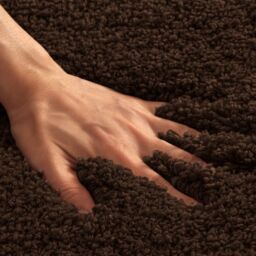 Allure Bath Fashions Shaggy Microfibre Non Slip Bath Mat 40 x 60cm in Chocolate - Size: 40 x 60 cm - thumbnail 6