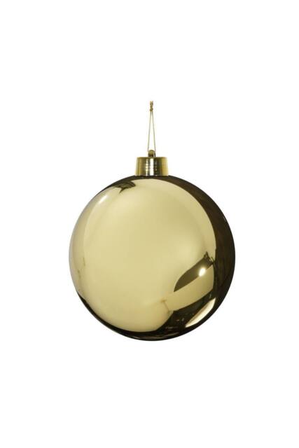 KDMD 20cm Gold Shiny Shatterproof Bauble x1 in Light Sand - image 1