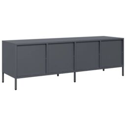 Berkfield Home TV Cabinet Anthracite 135x39x43.5 cm Cold-rolled Steel - thumbnail 7