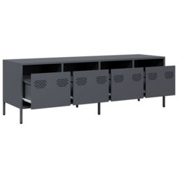 Berkfield Home TV Cabinet Anthracite 135x39x43.5 cm Cold-rolled Steel - thumbnail 5