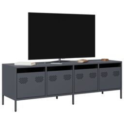 Berkfield Home TV Cabinet Anthracite 135x39x43.5 cm Cold-rolled Steel