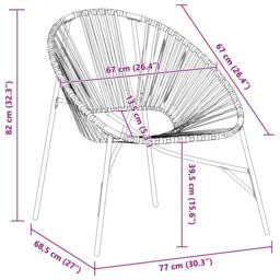 Berkfield Home Garden Egg Chair Black & Light Grey Poly Rattan - thumbnail 8