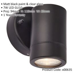 Loops 4 PACK Dimmable Outdoor IP44 Downlight - 7W GU10 LED - Matt Black & Glass - thumbnail 2