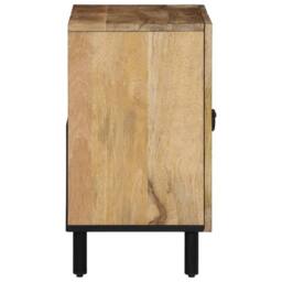 Berkfield Home Bathroom Sink Cabinet 62x33x58 cm Solid Wood Mango in Brown - Size: 62 x 33 x 58 cm - thumbnail 4