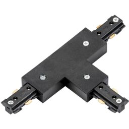 Loops Commercial Track Lighting T-Connector - 180mm x 107mm - Black Pc Rail System - thumbnail 1