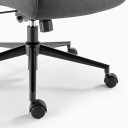 FurnitureboxUK Greer Black Faux Leather Executive Swivel Office Chair - thumbnail 8