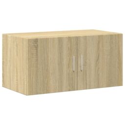 Berkfield Home Wall Cabinet Sonoma Oak 80x42.5x40 cm Engineered Wood in Brown - thumbnail 2