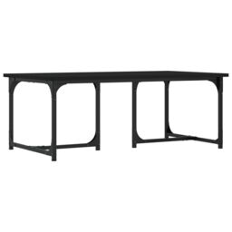 Berkfield Home Coffee Table Black 90x50x35 cm Engineered Wood - Size: 90 x 50 x 35 cm - thumbnail 6