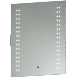 Loops 2 PACK IP44 LED Bathroom Mirror 60cm x 50cm Vanity Light Shaver Socket & Motion - Size: 60 cm x 50 cm - thumbnail 2