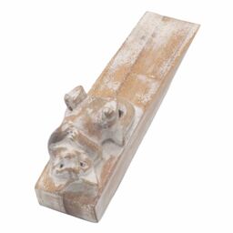 KDMD Hand carved Doorstop - Kitten in Brown - thumbnail 3