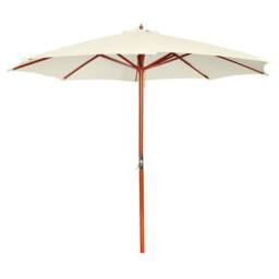 Berkfield Home Parasol 300x258 cm Sand White in Off-White - thumbnail 2