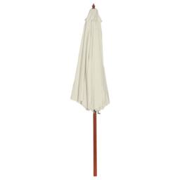Berkfield Home Parasol 300x258 cm Sand White in Off-White - thumbnail 1
