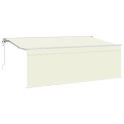 Berkfield Home Awning with Blind Cream 350 x 200 x 120 cm Fabric, Metal - thumbnail 2