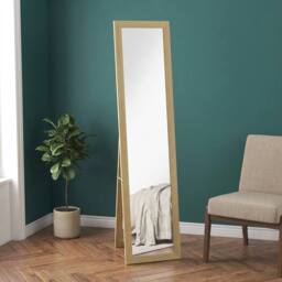 STILVORA Full Length Mirror Freestanding or Wall Mounted Natural - thumbnail 1