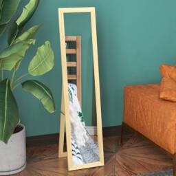 STILVORA Full Length Mirror Freestanding or Wall Mounted Natural - thumbnail 2