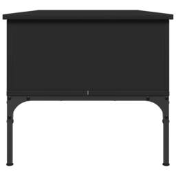 Berkfield Home Comfortable Coffee Table Black 100x50x45 cm Engineered Wood & Metal - Size: 100 x 50 x 45 cm - thumbnail 6