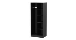 Ready Assembled 2 U Madrid Open Wardrobe (Ready Assembled) in Black - thumbnail 4
