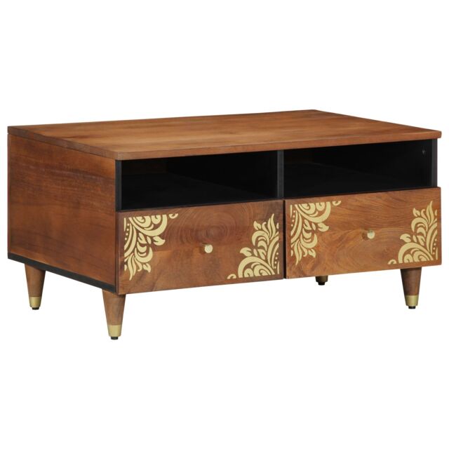 Berkfield Home Coffee Table 80x54x40 cm Solid Wood Mango in Brown - Size: 80 x 54 x 40 cm - image 1