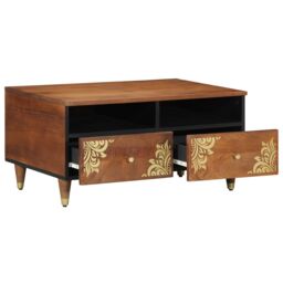 Berkfield Home Coffee Table 80x54x40 cm Solid Wood Mango in Brown - Size: 80 x 54 x 40 cm - thumbnail 2