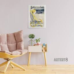"Artery8 Salon des Cent Exhibition Advert Canvas Wall Art Print Lautrec - Size: W18"" x H24""" - thumbnail 3